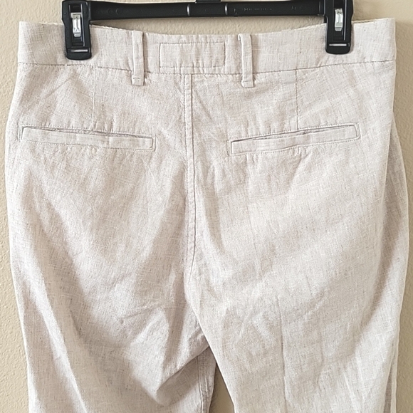 Abercrombie & Fitch Mens Linen Blend Athletic Loose Linen Blend Pull On Pants - Picture 8 of 9